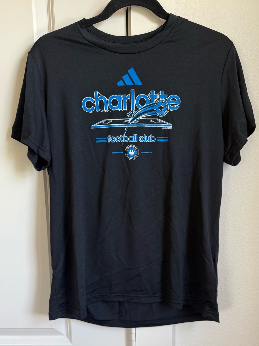 Adidas Charlotte Football Club Major League Soccer Short Sleeve T Shirt Large